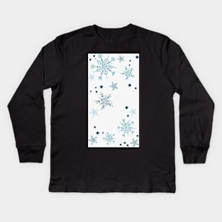 Snowflakes Pattern Kids Long Sleeve T-Shirt